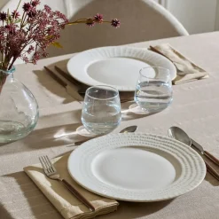 Plato llano CAMILLE blanco 27cm