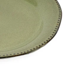 Plato Llano Capri Verde Cerámica 27cm