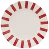 Plato llano CHERI rojo de porcelana 27cm
