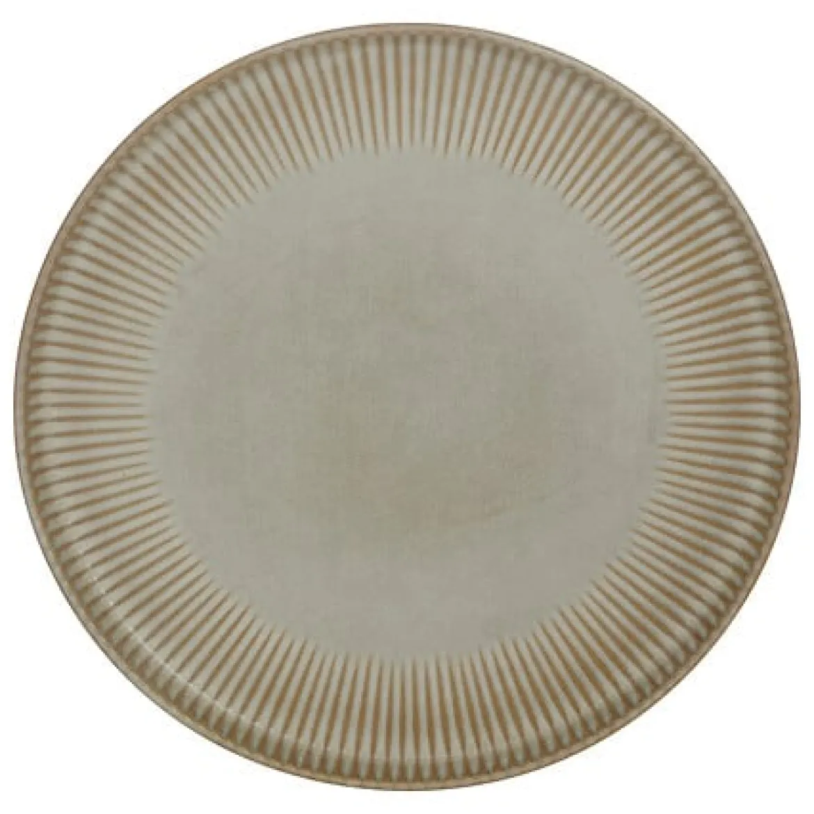 Plato llano CHLOE beige de cerámica 27cm