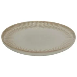 Plato llano CHLOE beige de cerámica 27cm