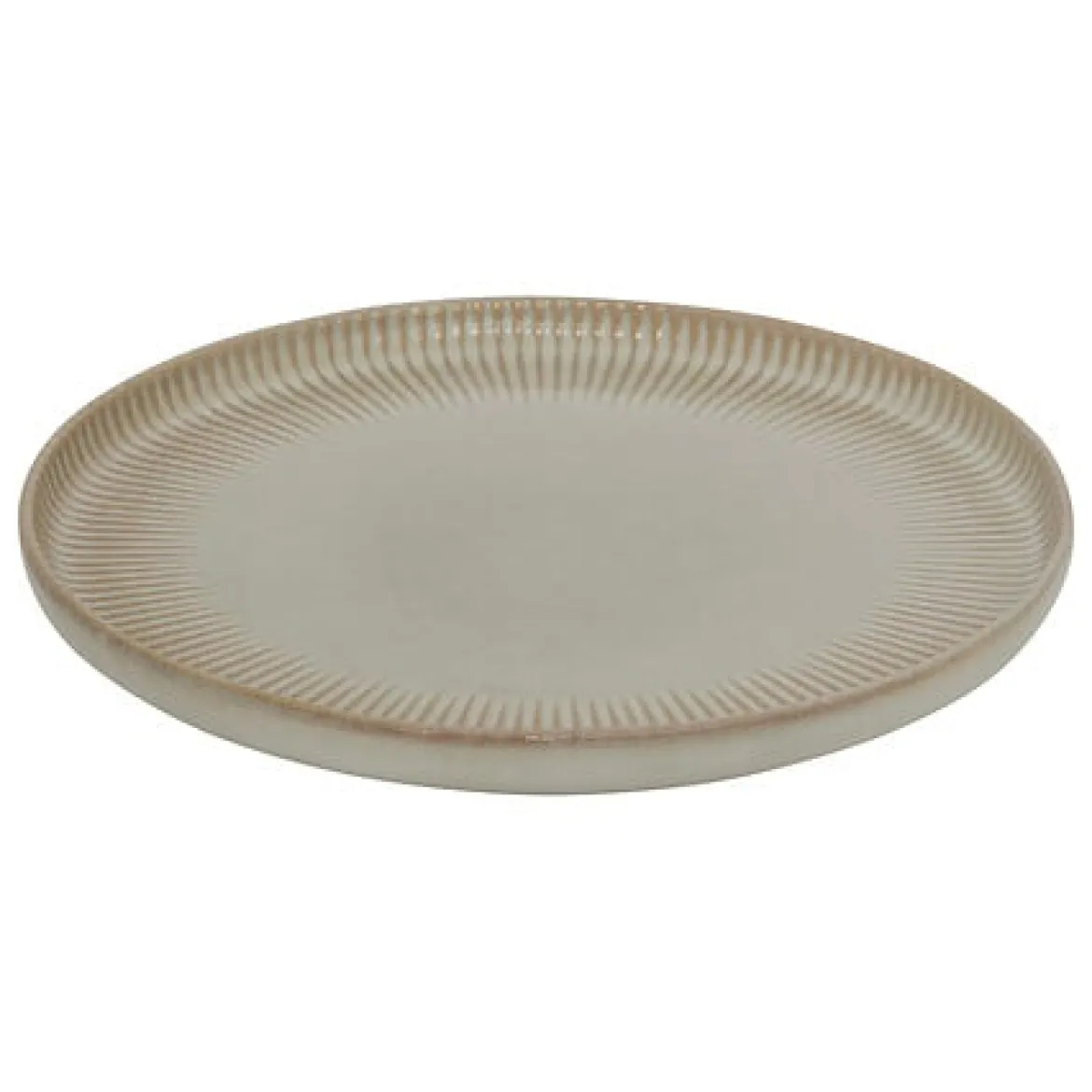Plato llano CHLOE beige de cerámica 27cm