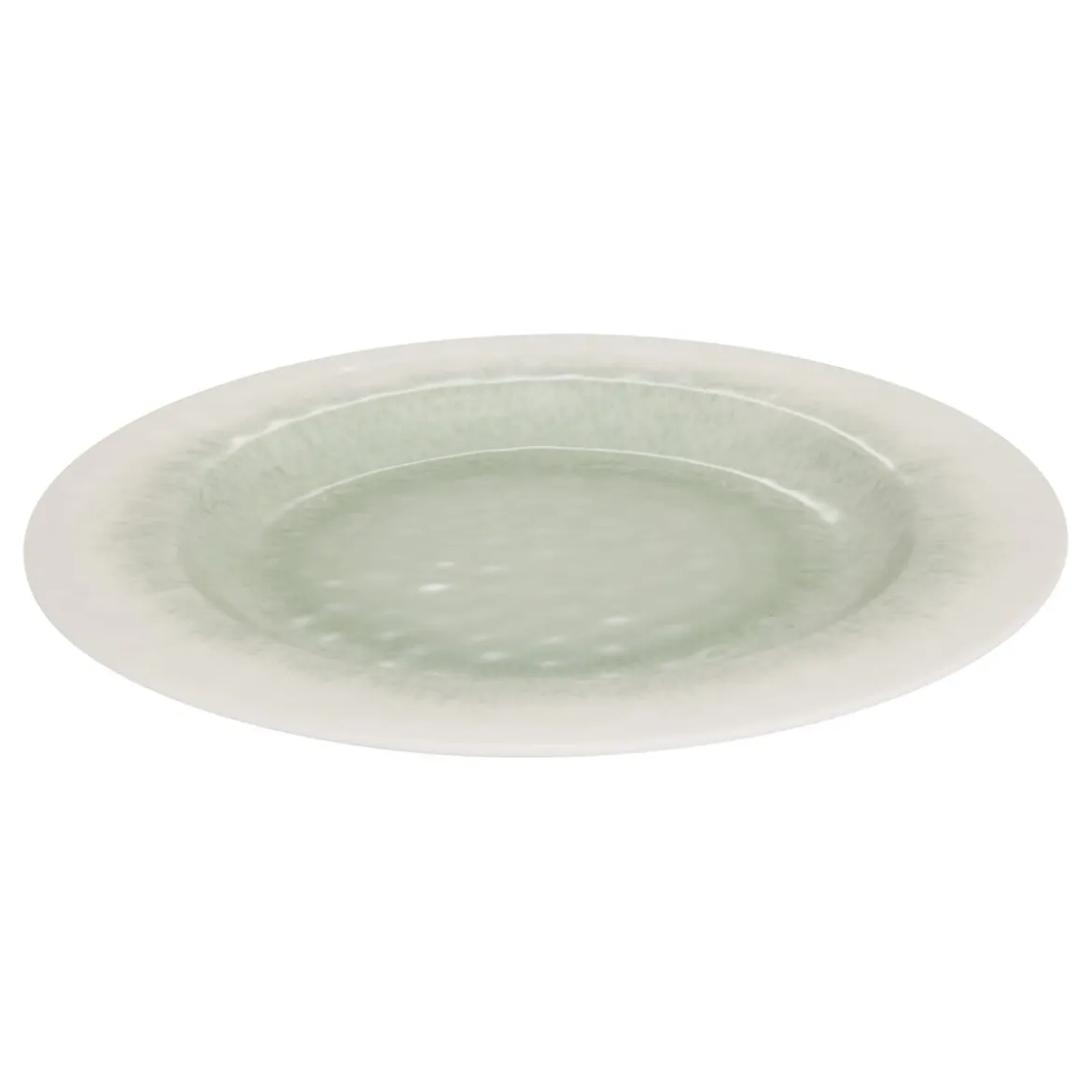 Plato llano CLARA verde 28cm