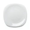 Plato Llano Cuadrado Parma Blanco 27cm