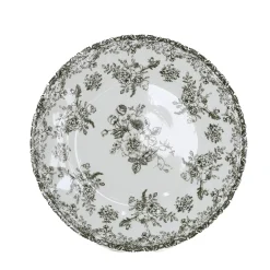 Plato llano FLORA verde 26,5cm