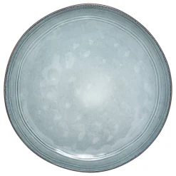 Plato Llano Flower Azul