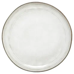 Plato llano FLOWER gris 26cm