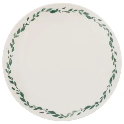 Plato llano LAURIER porcelana blanca 27cm