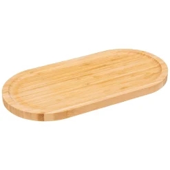 Plato Llano Ovalado De Bambú 30x15Cm