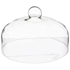 Plato para tarta con tapa vidrio+base acacia 30cm