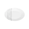 Plato Postre Blanco de Cerámica