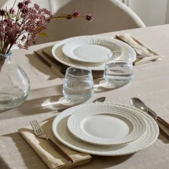 Plato postre CAMILLE blanco 20cm
