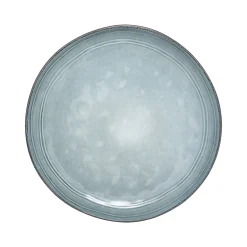 Plato Postre Flower Azul