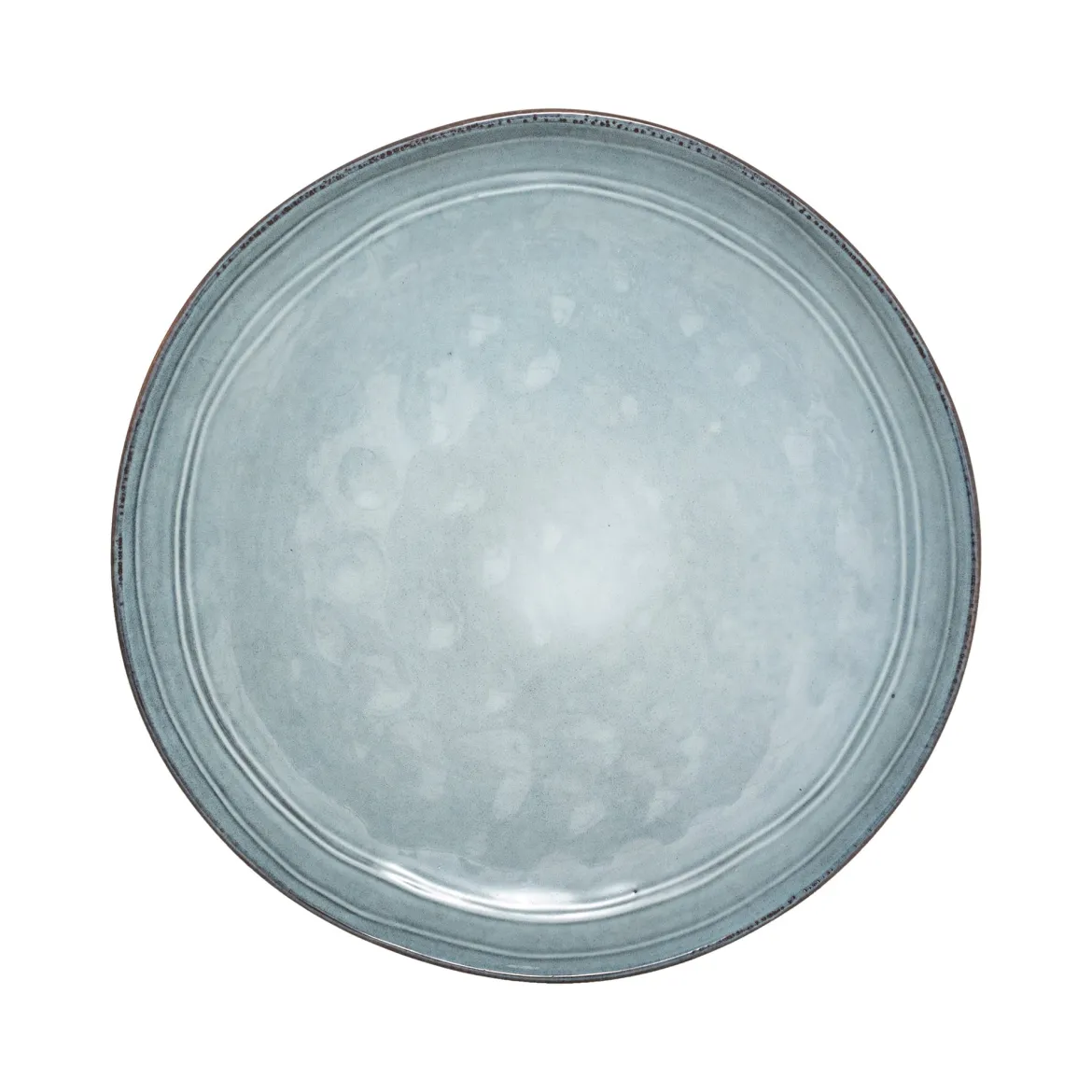 Plato Postre Flower Azul