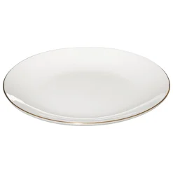 Plato Postre Petit Salon con Borde Dorado