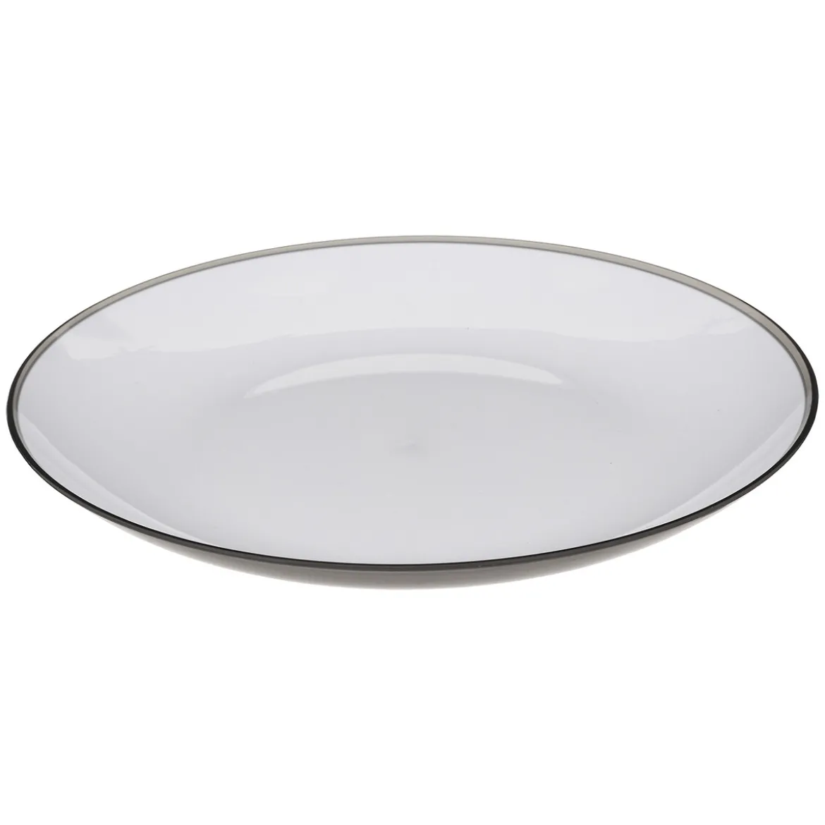 Plato Square Negro/Blanco 25Cm