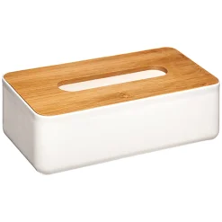 Porta Pañuelos C/Tapa De Bambú Baltik