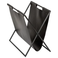Porta-revistas cuero negro TWISTED LIME