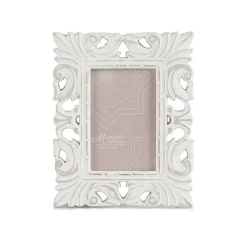 Portarretrato De Madera Blanco 10x15Cm