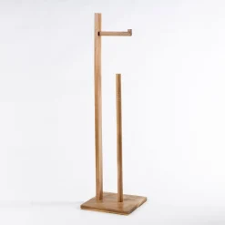 Portarrollos de madera de acacia