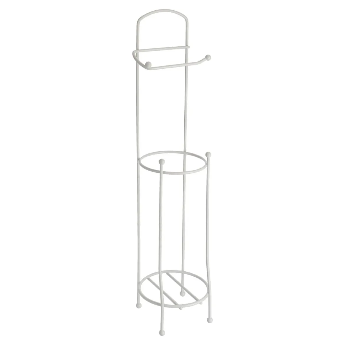 Portarrollos De Papel Hig. Metal Blanco
