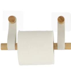 Portarrollos Papel Higiénico Bambú Y Asa