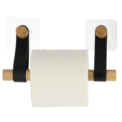 Portarrollos Papel Higiénico Bambú Y Asa