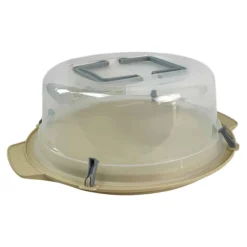 Porta tartas de plástico con tapa para transporte