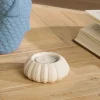 Portavela OCEANIA blanco de cerámica