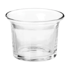 Portavelas De Vidrio Transparente 4.6Cm
