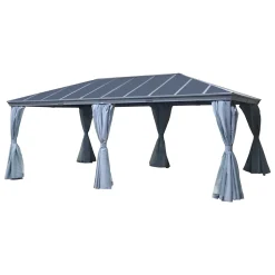 Pérgola BELIZE gris grafito 6x3,6m