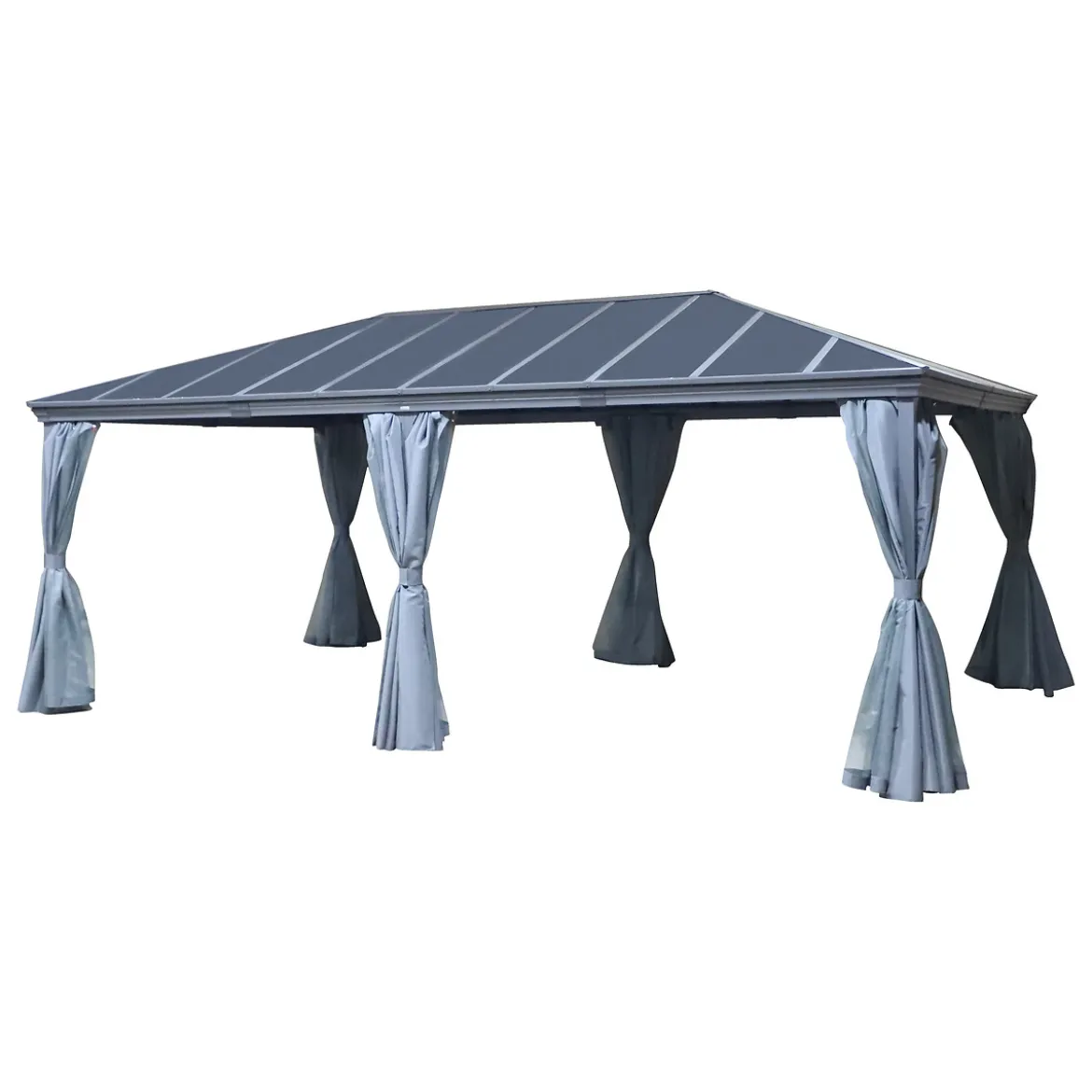 Pérgola BELIZE gris grafito 6x3,6m