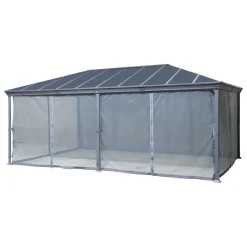 Pérgola BELIZE gris grafito 6x3,6m
