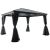 Pérgola BELIZE gris graphite 3x3,6m