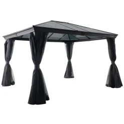 Pérgola BELIZE gris graphite 3x3,6m