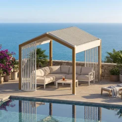 Pérgola ECOZIA beige/lino 4x3m