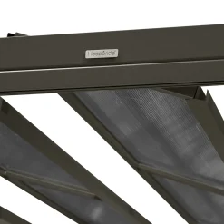 Pérgola ENOLIE graphite de aluminio 3,5x4m