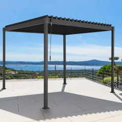 Pérgola HOKIA gris grafito 3x3m