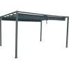 Pérgola PALMEIRA gris ardosia 3x4m