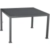 Pérgola ÉVORA gris graphite 3,6x3,6m