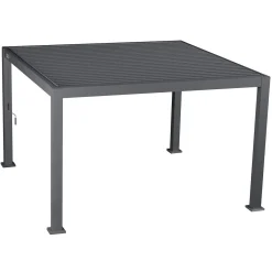 Pérgola ÉVORA gris graphite 3,6x3,6m