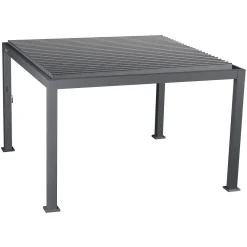 Pérgola ÉVORA gris graphite 3,6x3,6m