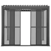 Puertas para pérgola EVORA gris oscuro 3m