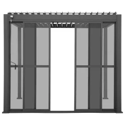 Puertas para pérgola EVORA gris oscuro 3m