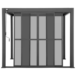 Puertas para pérgola EVORA gris oscuro 3m