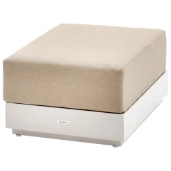 Puf ALLURE de aluminio avoine