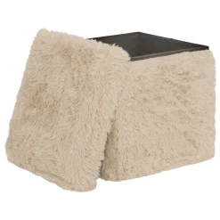Puf con almacenaje DUVIA beige