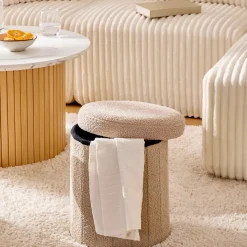 Puf con almacenaje JAIKO beige