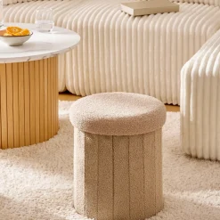 Puf con almacenaje JAIKO beige