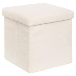 Puf con almacenaje JAIKO boucle blanco